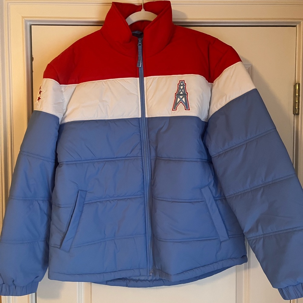 Houston Oilers (Tennessee Titans) Puffer Jacket